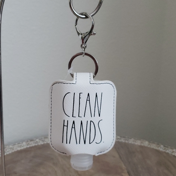 Rae Dunn Jewelry - NWT Rae Dunn Clean Hands Sanitizer holder travel
